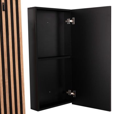 ENTRYWAY FURNITURE SET WITH MIRROR MYLES HM18080.02 MELAMINE IN SONAMA-GREY 100x37x200Hcm.