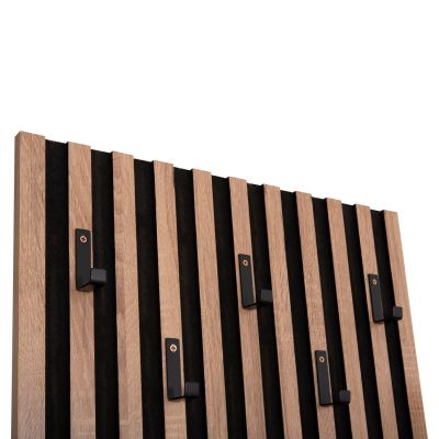 ENTRYWAY FURNITURE SET WITH MIRROR MYLES HM18080.02 MELAMINE IN SONAMA-GREY 100x37x200Hcm.