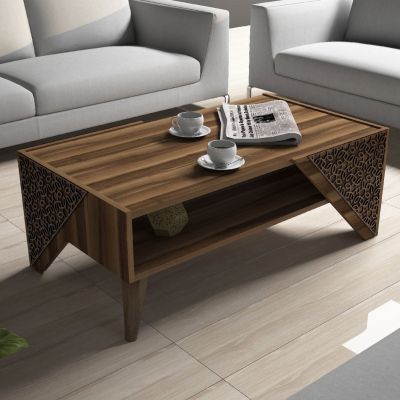 LIVING ROOM COMPOSITION HM11849.02 2PCS MELAMINE IN WALNUT