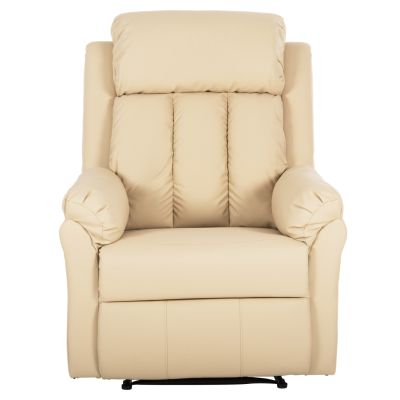 ARMCHAIR MASSAGE HAPPER HM9785.13 ECRU PU LEATHER 76x94x102Hcm.