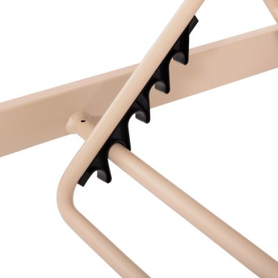 ALUMINUM SUNBED RICKON WITH TESLIN FABRIC HM6292.04 CHAMPAGNE COLOR 198x61,5x97Hcm.