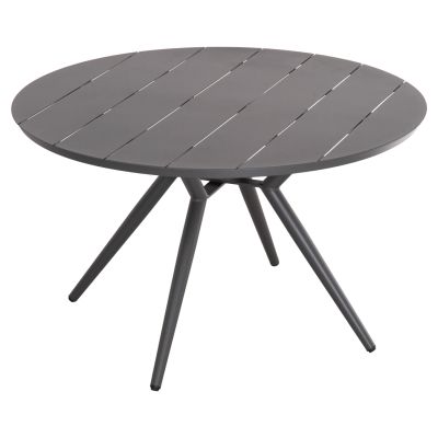 ROUND ALUMINUM TABLE HIGER HM6290.01 GREY Φ126x74Hcm.