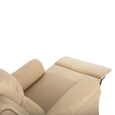 ARMCHAIR MASSAGE HAPPER HM9785.13 ECRU PU LEATHER 76x94x102Hcm.