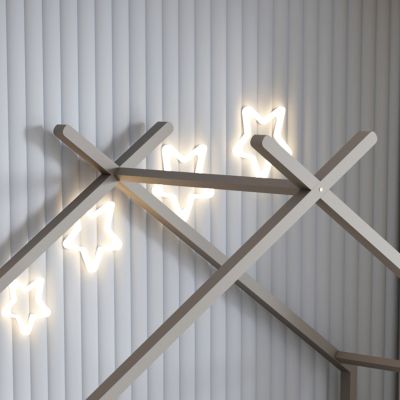 BED FOR KIDS KLARICE HM680.05 t.MONTESSORI-2 DRAWERS- SOLID PINE WOOD IN GREY- 190x90cm.