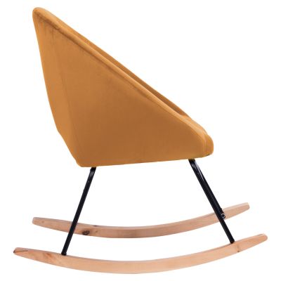 Кадифено кресло Paulina HM8399.09 в злато 76x86x76 см.