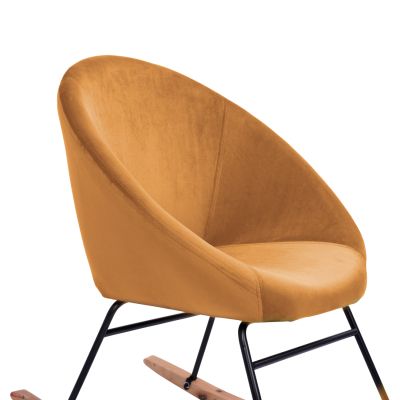 Кадифено кресло Paulina HM8399.09 в злато 76x86x76 см.