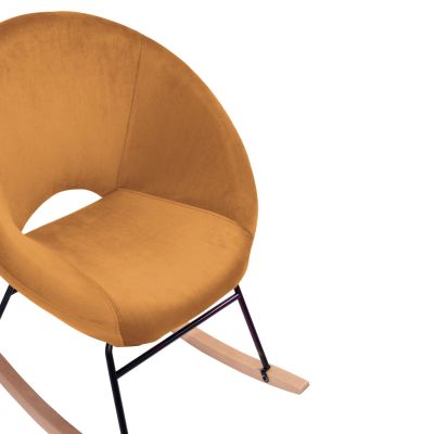 Кадифено кресло Paulina HM8399.09 в злато 76x86x76 см.