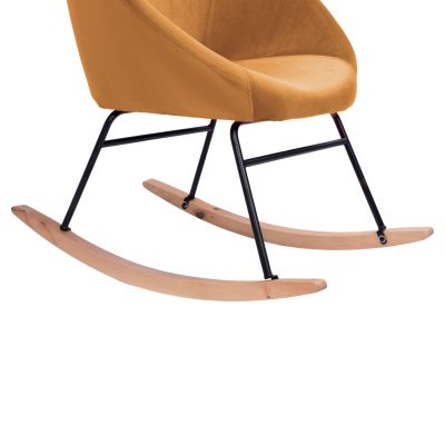 Кадифено кресло Paulina HM8399.09 в злато 76x86x76 см.