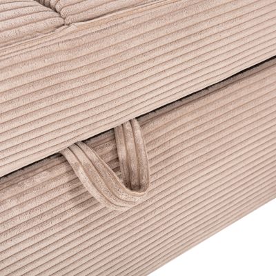 ЪГЛОВ РАЗТЕГАТЕЛ С МЯСТО ЗА СЪХРАНЕНИЕ ALDO HM3276.01R БЕЖОВ ДАМАС 256x91-159x87Hcm.