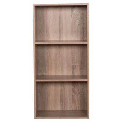 WALL SHELF RACK CUBICON HM9941.02 MELAMINE IN SONAMA OAK 38,5x23,5x80Hcm.