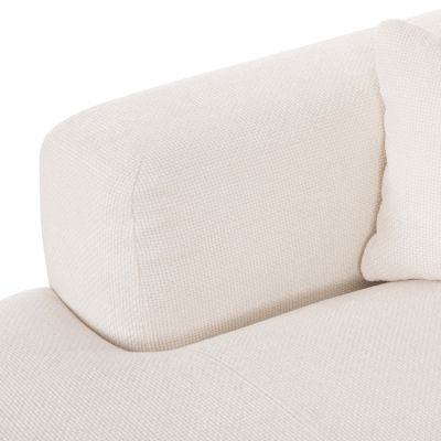 CORNER SOFA (LEFT) BRICKEN HM3275.02L WHITE FABRIC 110-282x98-160x72Hcm.