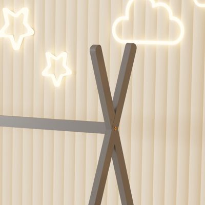 BED FOR KIDS MUNK HM681.05 t.MONTESSORI SOLID PINE WOOD IN GREY- 190x90cm.