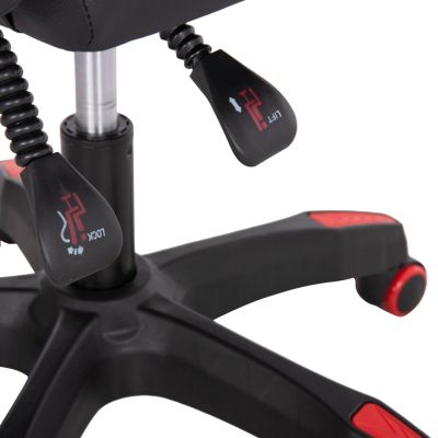 GAMING ARMCHAIR DARREN HM1203.01 BLACK-RED PVC 58.5x100x120Hcm.