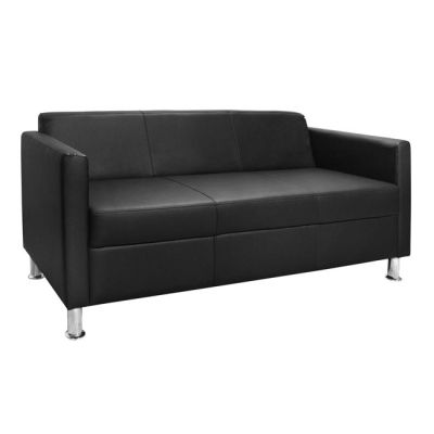 Sofa 3 seater Cubo PU Black HM3034.02 173χ71χ73cm.