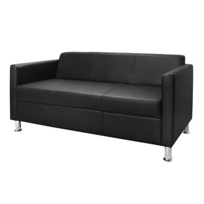 Sofa 3 seater Cubo PU Black HM3034.02 173χ71χ73cm.