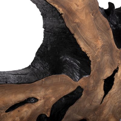 CONSOLE HM9356 SOLID TEAK NATURAL-BLACK 150X40X80H