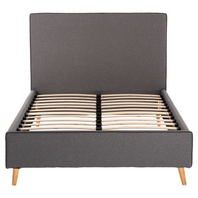 BED WITH MATTRESS MAYLIN HM21281.03 GREY FABRIC--FOR MATTRESS 120x200cm