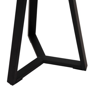 ПОМОЩНА МАСА HM9587.02 MDF СИВ МРАМОР-ЧЕРНА МЕТАЛНА ОСНОВА Φ45x55Hcm.