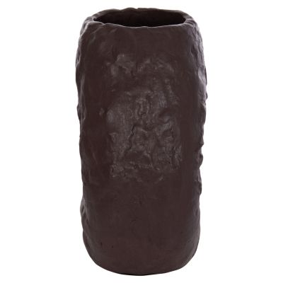 DECORATIVE TABLE VASE NAMENTIS HM4673.07S TERRACOTA IN CHOCOLATE COLOR--22x13x28Hcm.