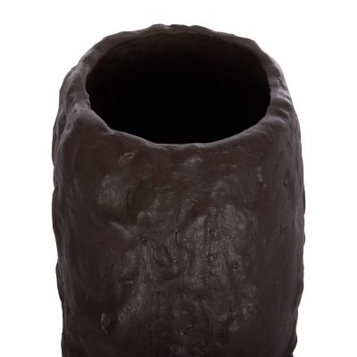 DECORATIVE TABLE VASE NAMENTIS HM4673.07S TERRACOTA IN CHOCOLATE COLOR--22x13x28Hcm.