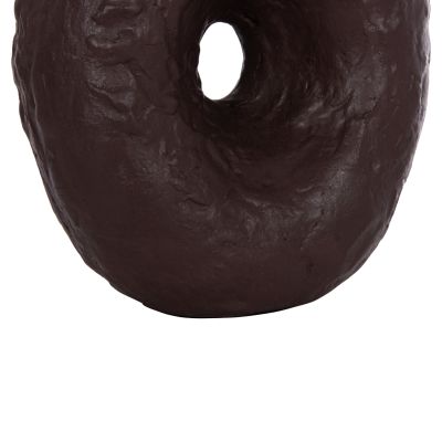 DECORATIVE TABLE VASE NAMENTIS HM4673.07S TERRACOTA IN CHOCOLATE COLOR--22x13x28Hcm.