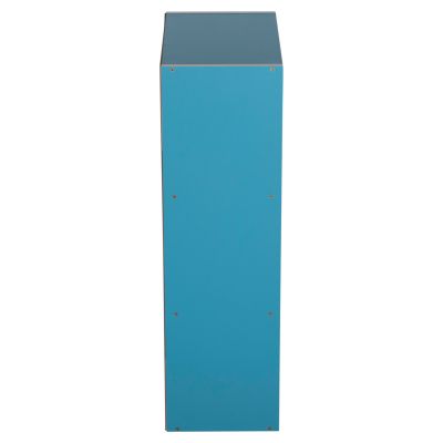 WALL SHELF RACK CUBICON HM9941.05 MELAMINE IN BLUE-WHITE 38,5x23,5x80Hcm.