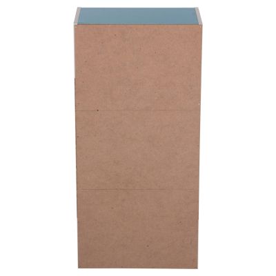 WALL SHELF RACK CUBICON HM9941.05 MELAMINE IN BLUE-WHITE 38,5x23,5x80Hcm.