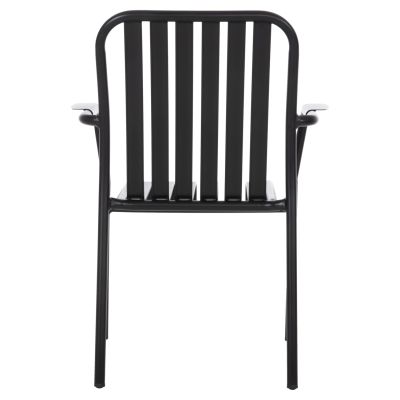 ALUMINUM ARMCHAIR RACHEL HM6088.01 BLACK 63x58x85Hcm.