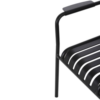 ALUMINUM ARMCHAIR RACHEL HM6088.01 BLACK 63x58x85Hcm.