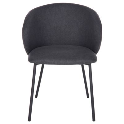 ТРАПЕЗЕН СТОЛ ISIAH HM9615.01 СИВ ДАМАС-ЧЕРНИ МЕТАЛНИ КРАКА 56x56x76Hсм.