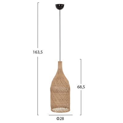 ПАНЕЛ HM7884 ЕСТЕСТВЕН РАТАН В ЕСТЕСТВЕН ЦВЯТ Φ28x163.5Hcm.