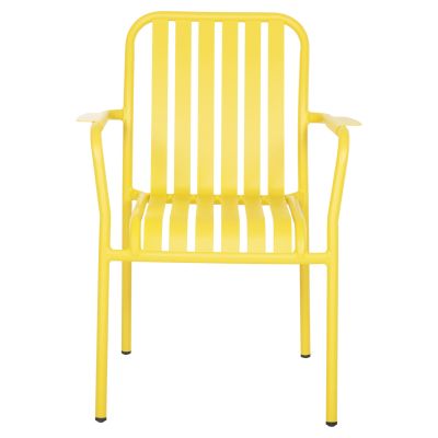 ALUMINUM ARMCHAIR RACHEL HM6088.06 YELLOW 63x58x85Hcm.
