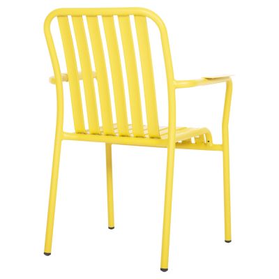 ALUMINUM ARMCHAIR RACHEL HM6088.06 YELLOW 63x58x85Hcm.