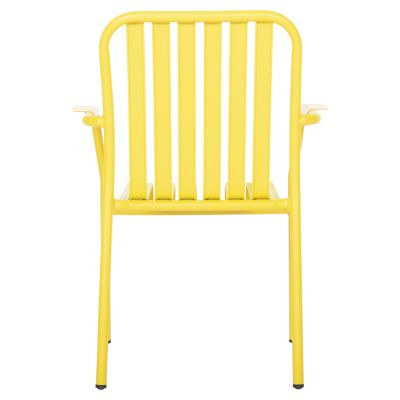 ALUMINUM ARMCHAIR RACHEL HM6088.06 YELLOW 63x58x85Hcm.