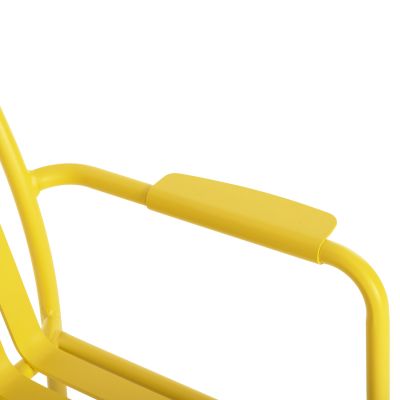ALUMINUM ARMCHAIR RACHEL HM6088.06 YELLOW 63x58x85Hcm.