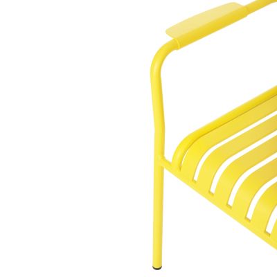 ALUMINUM ARMCHAIR RACHEL HM6088.06 YELLOW 63x58x85Hcm.