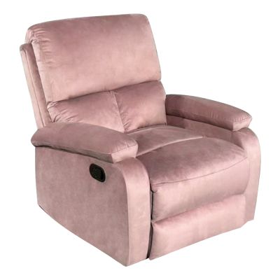 ARMCHAIR RELAX DIONI HM3296.02 PINK VELVET 81x94x97Hcm.