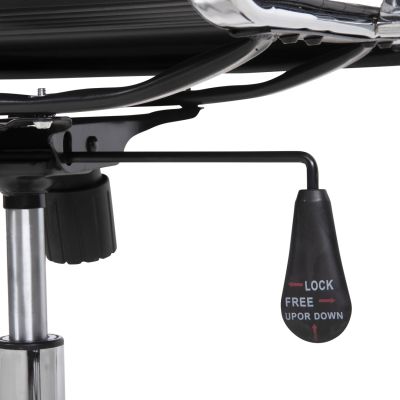 MANAGER'S OFFICE CHAIR BOSS HM1059.31 BLACK PU-CHROMED METAL FRAME AND BASE 54x57x110Hcm.