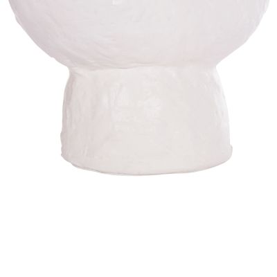 DECORATIVE TABLE VASE NAMENTIS HM4665.02S TERRACOTA IN WHITE COLOR--26x15x32.5Hcm.