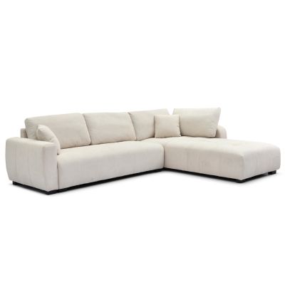 CORNER SOFA REVERSIBLE MEDEL HM3288.02 ECRU P.E. FABRIC 296x208x80Hcm.