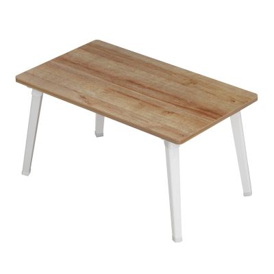 СТРАНИЧНА МАСА/ПОДАВА ЗА ЛЕГЛО BRITTA HM8965.12 СГЪВАЕМИ БЕЛИ МЕТАЛНИ КРАКА-МЕЛАМИН В НАТУРАЛ 60x34x29Hcm.