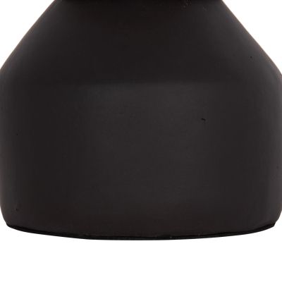 TABLE DECORATIVE VASE CAMMER HM4687.01XS TERRACOTA IN BLACK--Φ16x15Hcm.