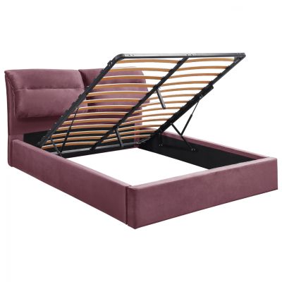 HM565.02 Kendra, Velvet DUSTY PINK, място за съхранение 160x200cm