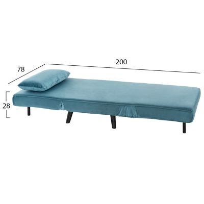 КРЕСЛО-ЛЕГЛО BRAXTON HM8425.25 КАДИФЕ В ЦВЯТ МЕНТА 78x88x78Hсм.