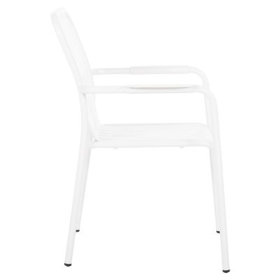 ALUMINUM ARMCHAIR RACHEL HM6088.02 WHITE 63x58x85Hcm.