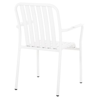 ALUMINUM ARMCHAIR RACHEL HM6088.02 WHITE 63x58x85Hcm.