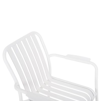 ALUMINUM ARMCHAIR RACHEL HM6088.02 WHITE 63x58x85Hcm.