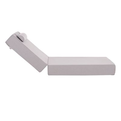 SUNLOUNGER CUSHION KIHEI HM21094.01 OLEFIN IN LIGHT GREY WITH FOAM FILLING 198x70x20Hcm.