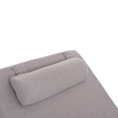 SUNLOUNGER CUSHION KIHEI HM21094.01 OLEFIN IN LIGHT GREY WITH FOAM FILLING 198x70x20Hcm.