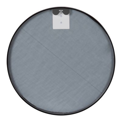 WALL MIRROR ROUND HM9582.01 ALUMINUM FRAME IN BLACK Φ50x3 cm.